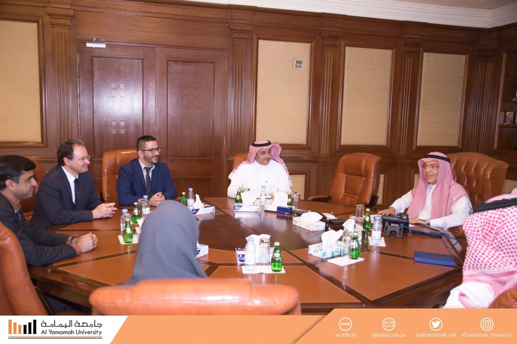 Prof. Hussam bin Mohammed Ramadan, President of Al Yamamah University received Dr. Georges Papaconstantinou, former Minister of Finance in Greece and Adjunct