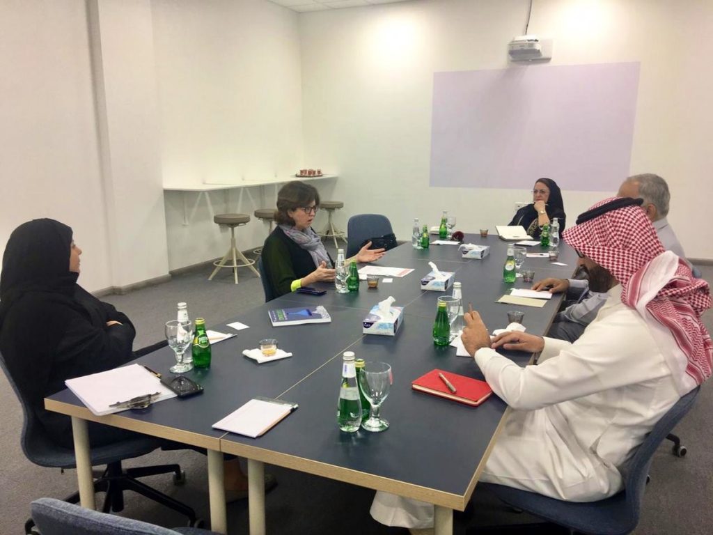 Dr. Hessah Alsalamah, Dean of College of Engineering and Architecture, held a meeting with Mrs. Susan B. Corieri, Assistant to the Dean of the Registration Department