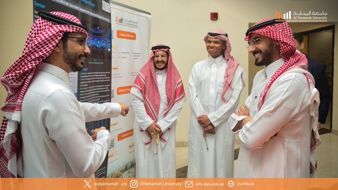 Al Yamamah University Leadership Visits Students Participating in PMO Summit 2025
